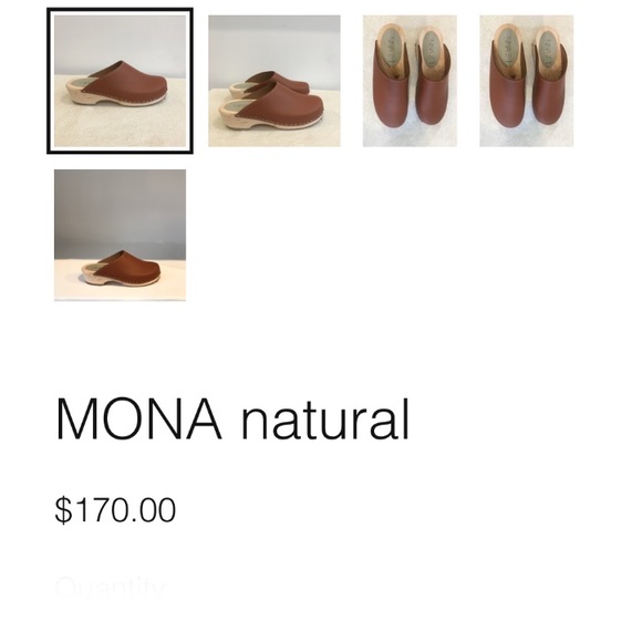 Nina Z New York MONA Classic Swedish Stapled Natural Clogs, 37 - Picture 3 of 11